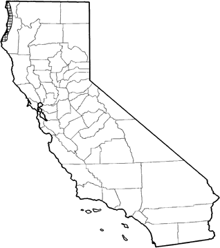 Townsend's Mole Range Map