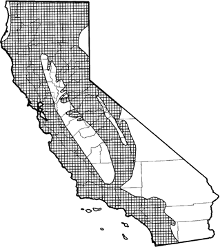 Broad-footed Mole Range Map