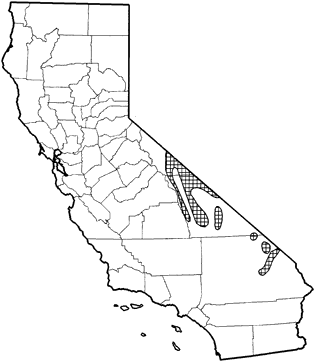 Panamint Chipmunk Range Map