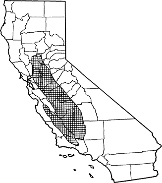 San Joaquin Pocket Mouse Range Map