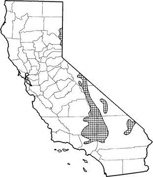 Panamint Kangaroo Rat Range Map