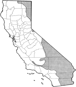 Canyon Mouse Range Map