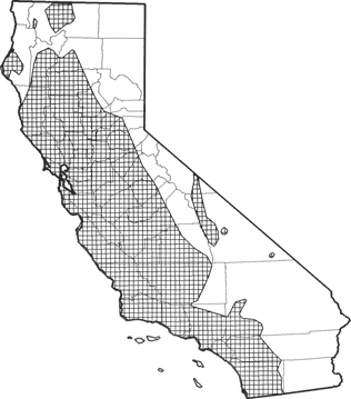 California Vole Range Map